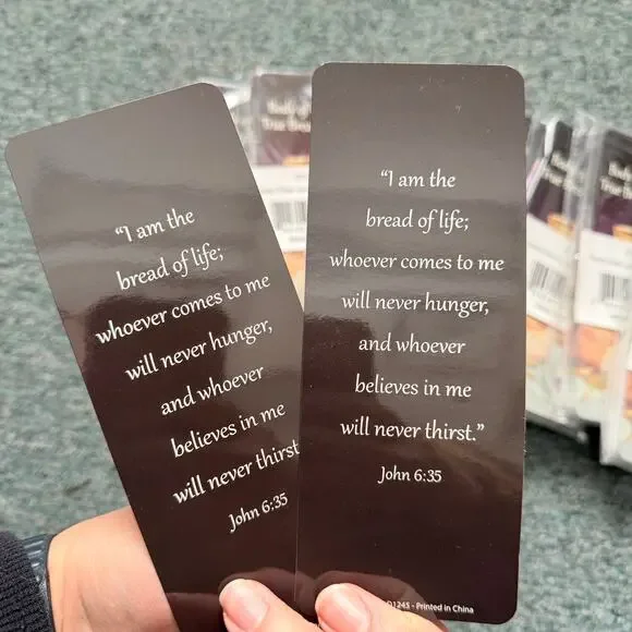 Huge Lot of 324 First Holy Communion Body of Christ, John 6:35 Bookmarks - Picture 2 of 3